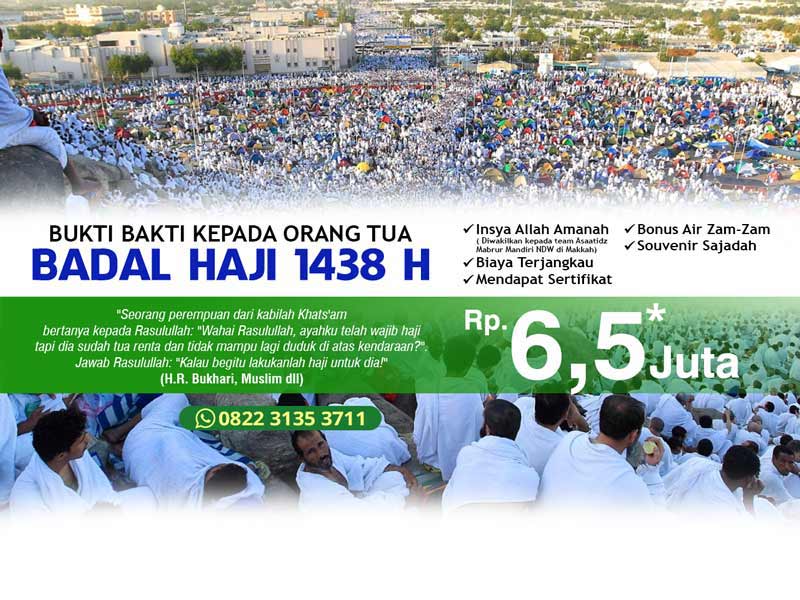 Badal Haji 1438, Badal Haji 2017, Jasa Badal Haji, Badal Haji Surabaya