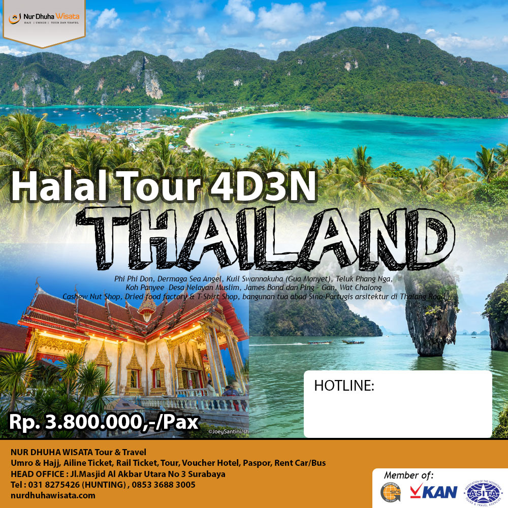 Halal Tour Thailand, Wisata Thailand Murah, Paket Wisata
